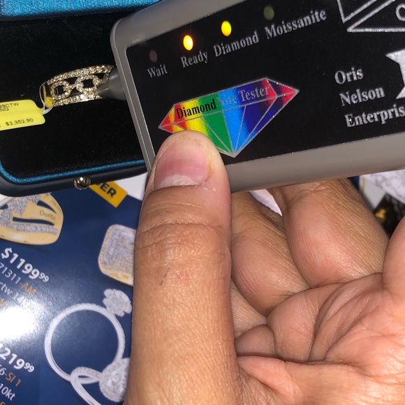 10k solid gold real diamond men Cuban ring, bestseller 1 carat natural diamondss - Picture 7 of 9